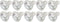 Simba Lighting MR11 Halogen 20W 12V FTD Spotlight Light Bulbs (10 Pack) GU4 Bi-Pin Base, Warm White 2700K Dimmable