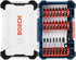 BOSCH SDMS24 24-Piece Custom Case System Set for Assorted Impact Tough Screwdriving Applications