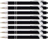 PASISIBICK 8 Pack Black Ballpoint Pens 2-in-1 Stylus Retractable Metal Stylus Pen