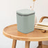 Morcte 1-Pack Tiny Desktop Trash Can, 0.5 Gallon/2 L with Push Button Lid, Green