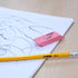 BAZIC Pink Eraser, Latex Free Bevel Erasers, Large Block Erasers for Art Drawing, School Office Kids Teachers (4/Pack)