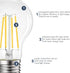 2 Pack LUXRITE Vintage A19 LED Light Bulbs, 100 Watt Equivalent, 1600 Lumens, 5000K Bright White, Dimmable