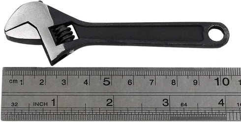 4" Mini Size Adjustable Spanner, Black Tiny Wrench Repair Hand Tool