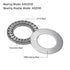 uxcell AXK2035 Thrust Needle Roller Bearings, 20mm Bore, 35mm OD, 2mm Width, 5pcs with Washers