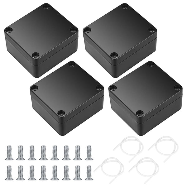 Project Box, 4 Pcs Electrical Junction Box, IP65 Waterproof ABS Plastic Dustproof Outdoor Electrical Project Case,