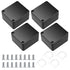 Project Box, 4 Pcs Electrical Junction Box, IP65 Waterproof ABS Plastic Dustproof Outdoor Electrical Project Case,