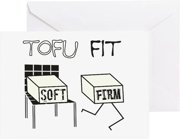 CafePress TOFU FIT Folded Greeting Card Glossy