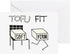 CafePress TOFU FIT Folded Greeting Card Matte