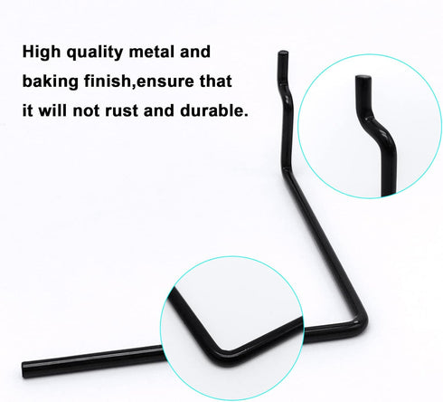 5 Pack Extendable Pegboard Paper Towel Holder, Pegboard Hook for Workshop, Garage, Kitchen, Laundry Room