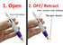 YYaaloa Mini Highlighter Nurse Pen Set, 2 Nursing Keychain Clips, 2 Tip Highlighter, 2 Permanent Marker Pens