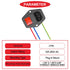 3Pcs AC 10A 15A 250V Rocker Switch Power Socket Inlet Module Plug, 3 Pin IEC320 C14 10A Male Power Switch with 6Pcs Mounting Screws,9Pcs 18 AWG Extension Cord,3Pcs 10A Fuse