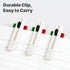 Cambond 4-in-1 Multicolor Pen 1.0mm, 4-Color Retractable Ballpoint Pens for Office School Supplies, 5 Pack (White)