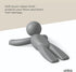 Umbra Buddy Door Stop, Heavy-Duty Flexible Design with Soft-Touch Finish, Protects Floors, Grey Color
