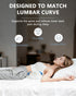 SMDR Ergonomic Lumbar Support Pillow, Dual-Wing Memory Foam Back Cushion for Lower Back Pain Relief & Posture Support