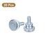 uxcell M4x10mm Knurled Thumb Screws, 20pcs Carbon Steel Zinc Plated Flat Knurled Head Fully Threaded Thumb Screws