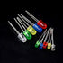500Pcs 10 Values 3mm and 5mm Light Emitting Diodes Assorted Kit for Lighting Bulbs and Lamps