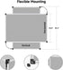 XBoard Grey Fabric Bulletin Board 36 x 24 inch, Wall Mounted Fabric Message Notice Board with Silver Aluminum Frame.