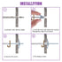Swpeet 24 Pcs Assorted Toggle Bolt and Wing Nut Kit for Hanging Heavy Items on Drywall - 1/8 Inch, 3/16 Inch, 1/4 Inch