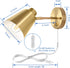 VATONI Dimmable Dimmer Doorway(1 Pack, 1 Bulb) Wall Sconce, Plug in Wall Sconce Adjustable Angle Wall Lights with Plug
