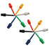 12-Pack 58mm Multi-Colored Test Hook Clips for Electrical Testing Probe Grabbers