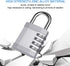 ZHEGE Locker Locks with Code, 4 Digit Combination Padlock for Gym, School, Storage, 2 Pack Silver