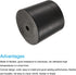 MECCANIXITY Rubber Tapered Plug 26mm to 32mm with Hole, Test Tubes Bungs Stopper Black, 5 Pieces