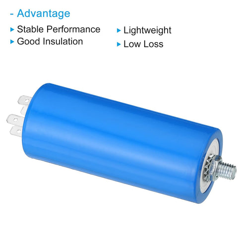 PATIKIL CBB60 30uf Running Capacitor, 1Pcs AC 250V 4Pins for Washing Machine, Cleaning Machine Motor