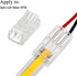 COB LED Strip to Wire Connector, 20 Pieces Waterproof Adapter Connectors for Solderless LED Light Strip (2 Pin, 8 mm)