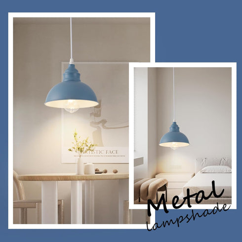 SoodMi 15FT Plug in Pendant Light, Hanging Lights, On/Off Switch, Industrial Pendant Light with Plug in Cord, Metal