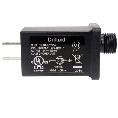 12V 1A LED Power Supply, 12W Class 2 Power Adapter, Low Voltage Transformer Replacement for Christmas Light, String