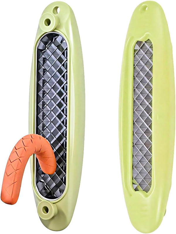 Hot Dog Cutter, Sausage Scorer Slicer - Stainless Steel Criss Cross Hatch