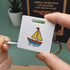 Azeeda (KM00044596) 'Sail Boat Toy' Keyring Tape Measure/Spirit Level Tool