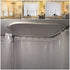 Alloy Plastic Windows and Balcony Curtain Track Soft Curved Rail Accessories (2 Meters)