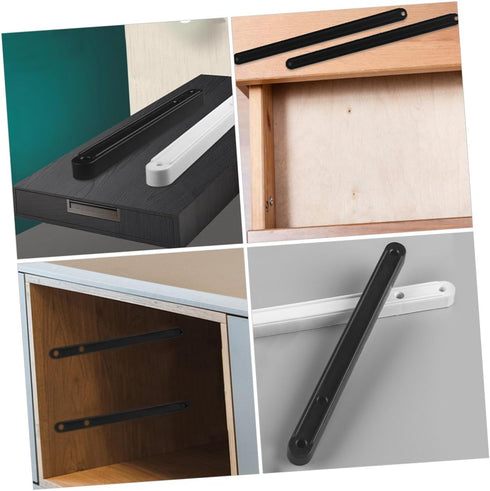 2pcs Side Mount Drawer Slides Smooth Rolling Cabinet Glides for Dressers Wardrobes Bedside Cabinets Quiet Sliding Rails