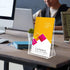 NIUBEE 6 Pack Acrylic Bi-fold Brochure Holder, Clear Plastic Countertop Organizer