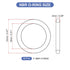 MECCANIXITY Nitrile Rubber O Ring 0.47" OD 0.31" ID 0.08" Width - Pack of 20 Black NBR Sealing Gasket Washer Seal