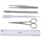 Dissection Kit for Biology Lab & Anatomy, Stainless Steel Scalpel Knife Set, KIT1-5 Pcs for Medical & Veterinary