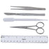 Dissection Kit for Biology Lab & Anatomy, Stainless Steel Scalpel Knife Set, KIT1-5 Pcs for Medical & Veterinary