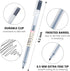 Premium Gel Ink Fine Point Pens, 0.5mm Ballpoint Pen for Japanese Office School Stationery Supply (12 Packs)