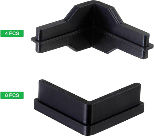YINARONG Post Insert Corner Connector, Feet, and Caps Compatible Shelving - Durable, Easy Installation, Compatible