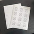 Round Labels Stickers 2 Inches, Transparent Printable Vinyl for Laser Printer, Waterproof Clear Sticker Paper