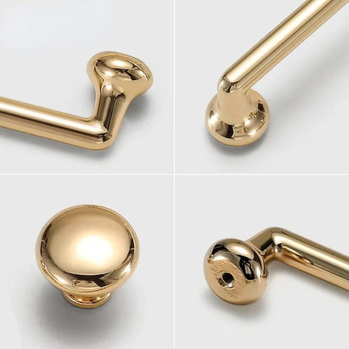 Aoleegatt Decor(5231-96) Minimalist Gold Long Furniture Handles Wardrobe Kitchen Cupboard Cloakroom Bedside Cabinet