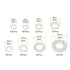 uxcell 520pcs Rubber Flat Washer Gasket Assortment, M2.5-M8, 8 Sizes for Faucet or Plumbing