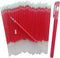 Gel Pens 0.5mm Refills, 50-Pack Red Gel Pen Refills, Easy Drying, Smooth Writing, Includes 1 Extra Pen