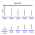 Metric M2 304 Stainless Steel Button Head Socket Cap Screws - Nuts Assortment Kit