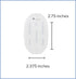 2 3/8 2 3/4 100 Count, 1 Pack McKesson Transparent Film Dressing, Sterile, Frame Delivery, in x