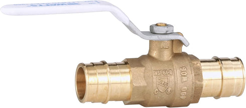 LFFBV-PEX-F1960 1" 2-Piece F1960 Watts Series Lead-Free Full Port Chrome-Plated Brass Ball Valve with PEX Ends