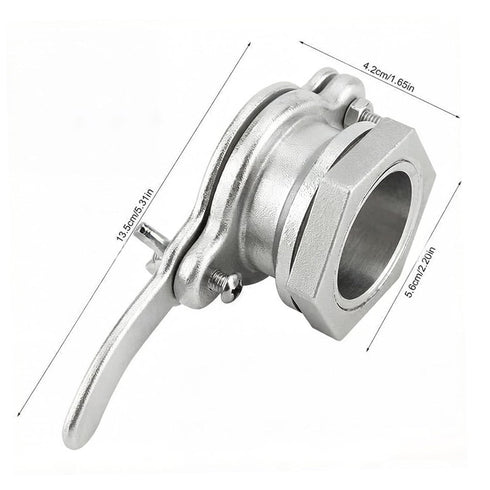 Cndiyald 304 Stainless Steel Honey Gate Valve for Extractor Leak-Proof Honey Extractor Valve with Precise Control
