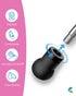 FriCARE Dual Head Stethoscope - Smooth Hot Pink Tube for Nurses and Medical Students