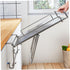 Foldable Stainless Steel Hanging Door Shelf Kitchen Storage Rack Organizer Non-punching Wall-friendly Space-saving